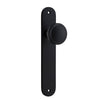 Iver Door Knob Paddington Oval Latch Pair Matt Black