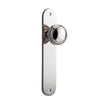 Iver Door Knob Paddington Oval Latch Pair Polished Nickel