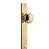 Iver Door Knob Paddington Rectangular Latch Pair Polished Brass