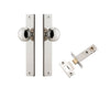 Iver Door Knob Paddington Rectangular Latch Polished Nickel Passage Kit