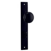 Iver Door Knob Paddington Rectangular Privacy Pair Matt Black