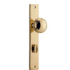 Iver Door Knob Paddington Rectangular Privacy Pair Polished Brass