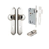 Iver Door Knob Paddington Shouldered Euro Key/Key Polished Nickel Entrance Kit