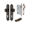 Iver Door Knob Paddington Shouldered Euro Key/Thumb Signature Brass Entrance Kit