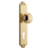 Iver Door Knob Paddington Shouldered Euro Pair Polished Brass