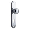 Iver Door Knob Paddington Shouldered Euro Pair Polished Chrome