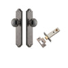 Iver Door Knob Paddington Shouldered Latch Distressed Nickel Passage Kit