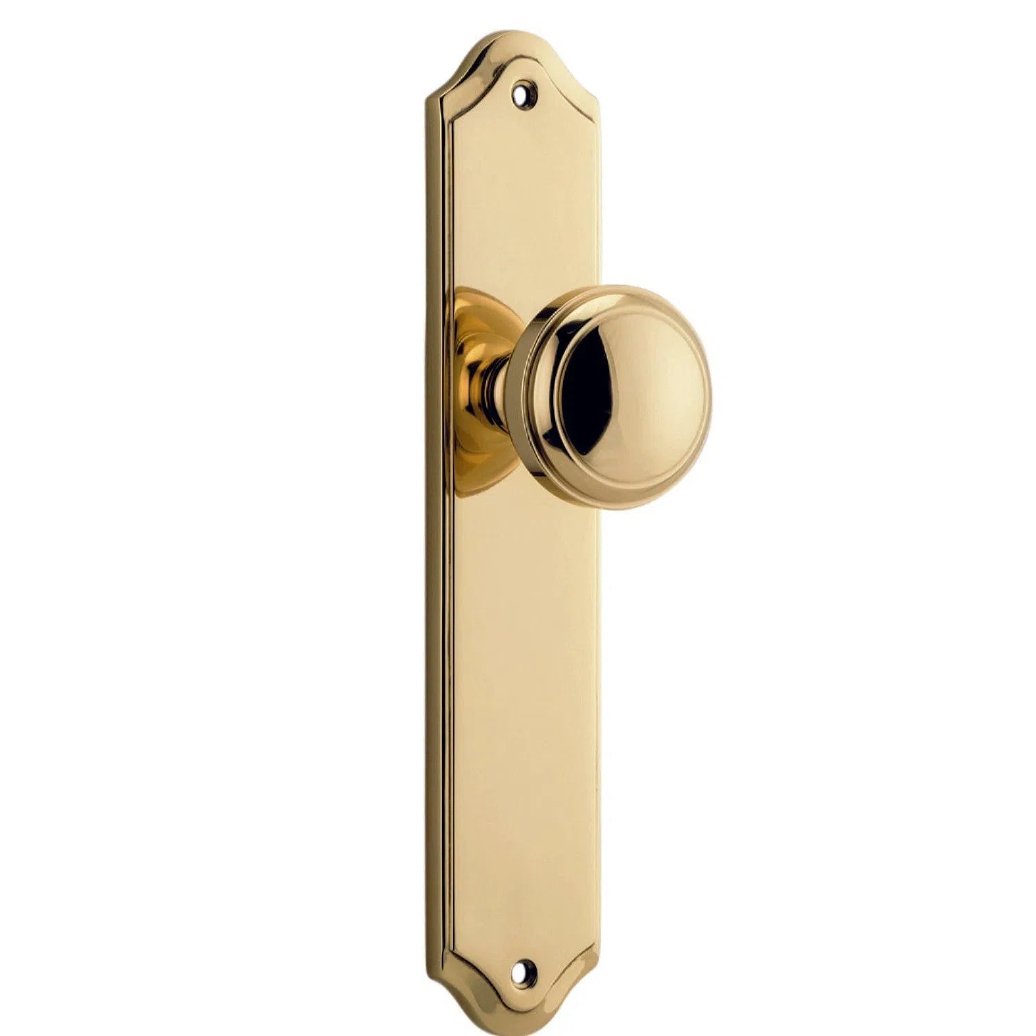 Iver Door Knob Paddington Shouldered Latch Pair Polished Brass