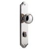 Iver Door Knob Paddington Shouldered Privacy Pair Polished Nickel