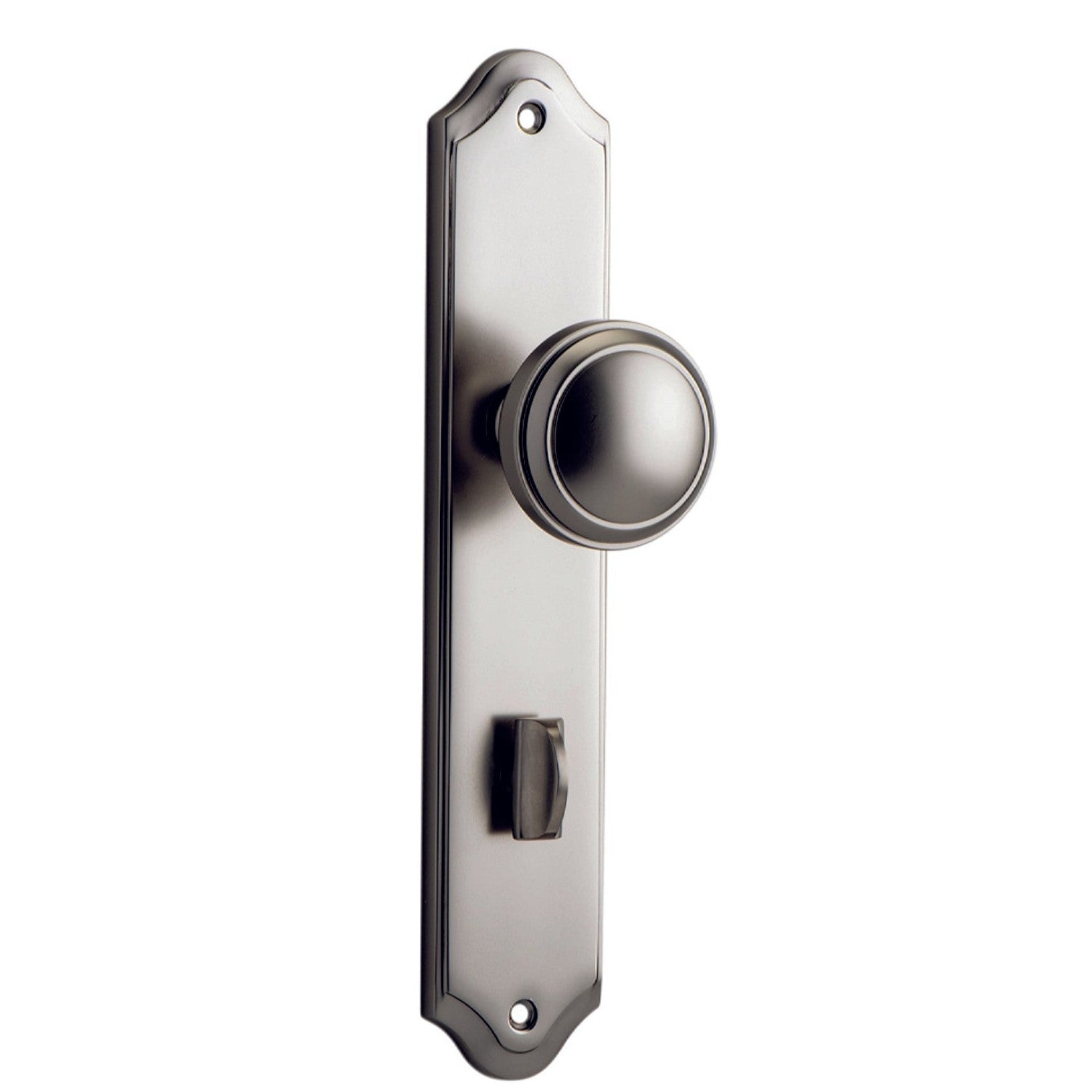 Iver Door Knob Paddington Shouldered Privacy Pair Satin Nickel