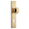 Iver Door Knob Paddington Stepped Euro Pair Polished Brass