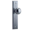 Iver Door Knob Paddington Stepped Latch Pair Brushed Chrome