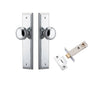 Iver Door Knob Paddington Stepped Latch Polished Chrome Passage Kit