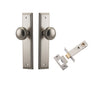 Iver Door Knob Paddington Stepped Latch Satin Nickel Passage Kit