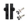 Iver Door Knob Paddington Stepped Privacy Matt Black Inbuilt Privacy Kit