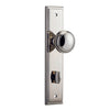 Iver Door Knob Paddington Stepped Privacy Pair Polished Nickel