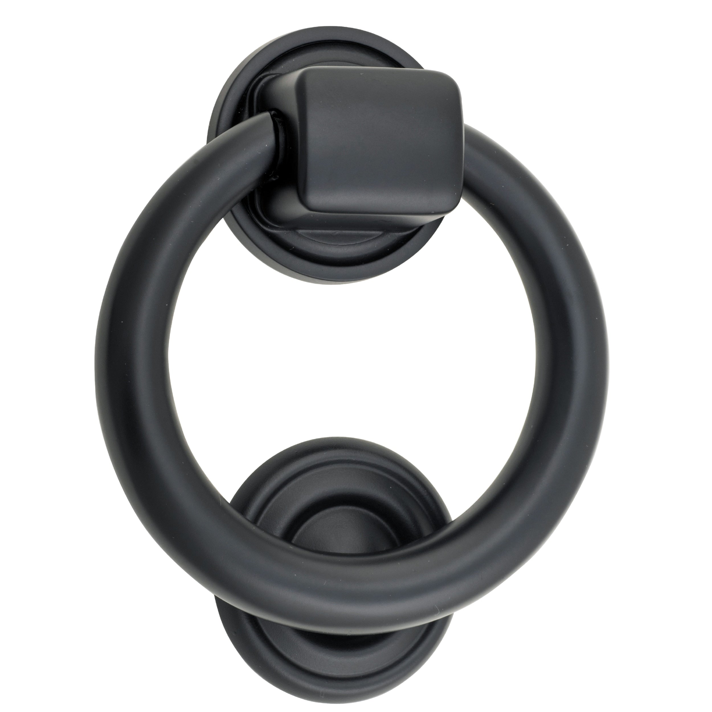 Iver Door Knocker Ring Matt Black