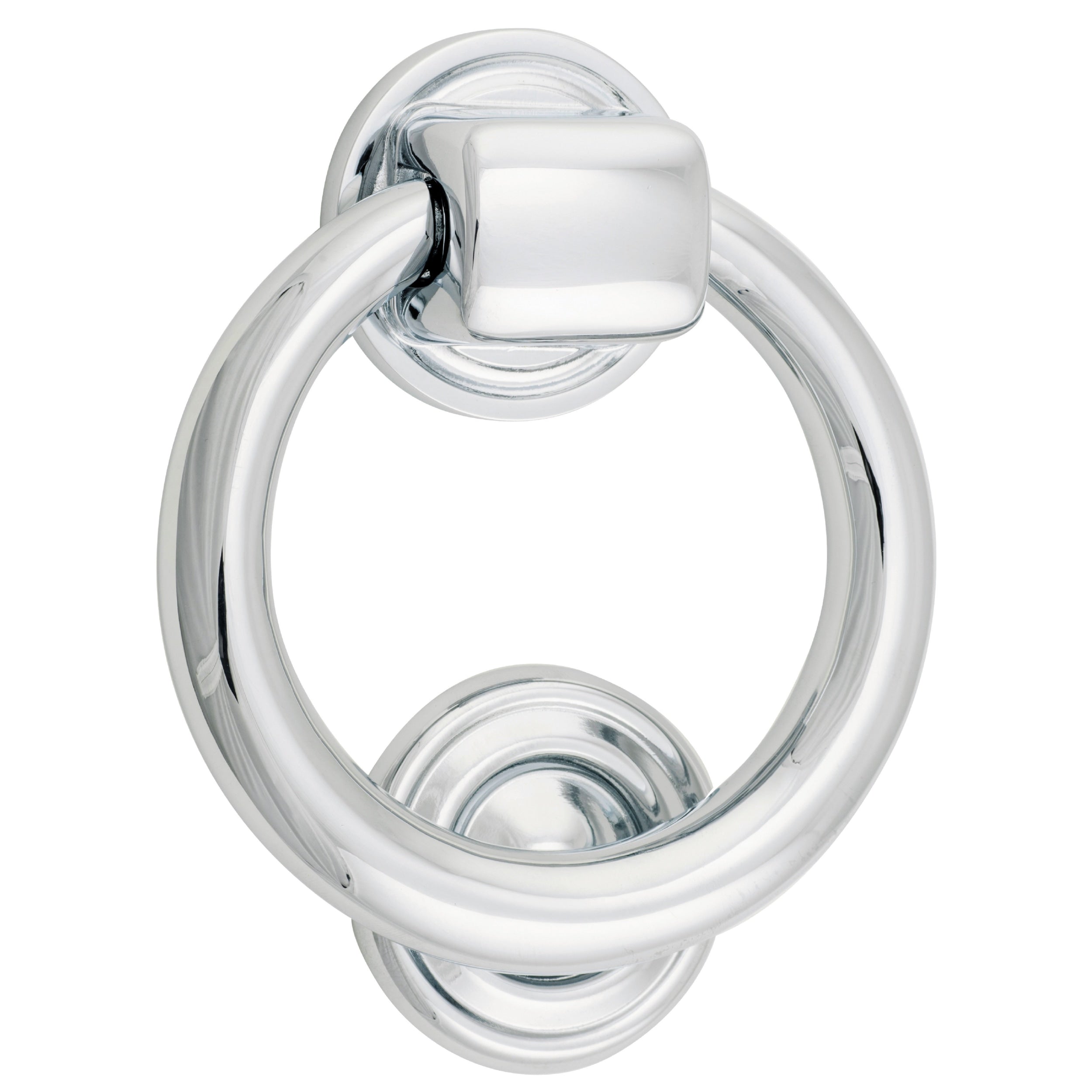 Iver Door Knocker Ring Polished Chrome