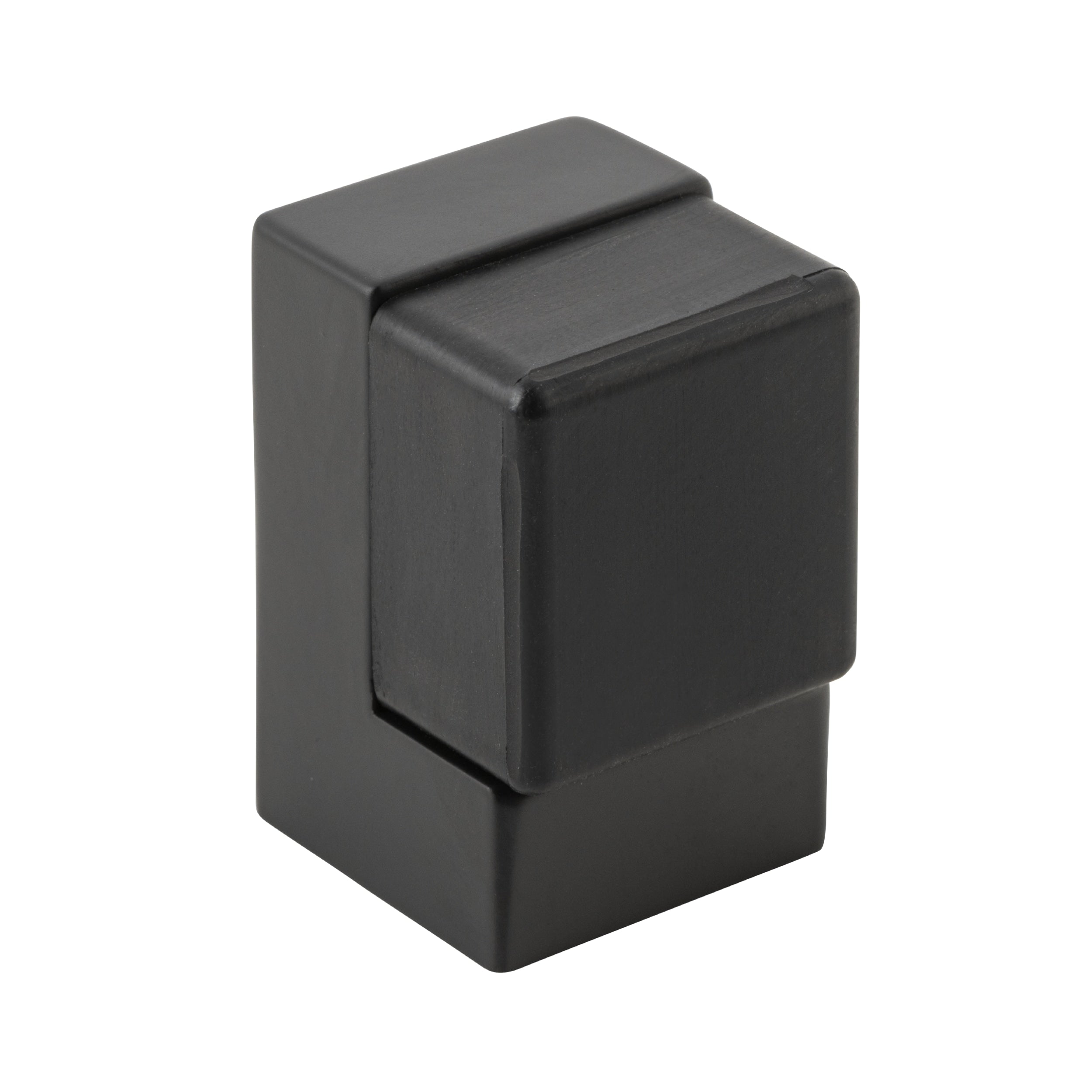 Iver Door Stop Square Matt Black H50xW32xD35mm