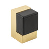 Iver Door Stop Square Polished Brass H50xW32xD35mm