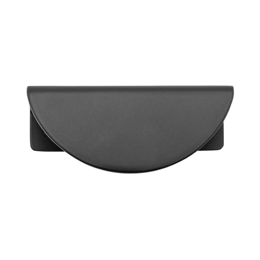 Iver Drawer Pull Osaka Lip Matt Black L80xH35xD40mm CTC64mm