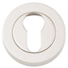 Iver Escutcheon Euro Concealed Fix Round Pair Polished Nickel