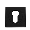 Iver Escutcheon Euro Concealed Fix Square Pair Matt Black