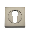 Iver Escutcheon Euro Concealed Fix Square Pair Satin Nickel