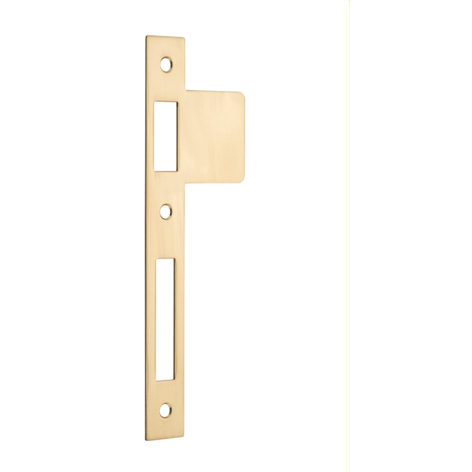 Iver Extended Striker Polished Brass W63mm