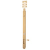 Iver Flush Bolt Locking Brushed Brass H400mm