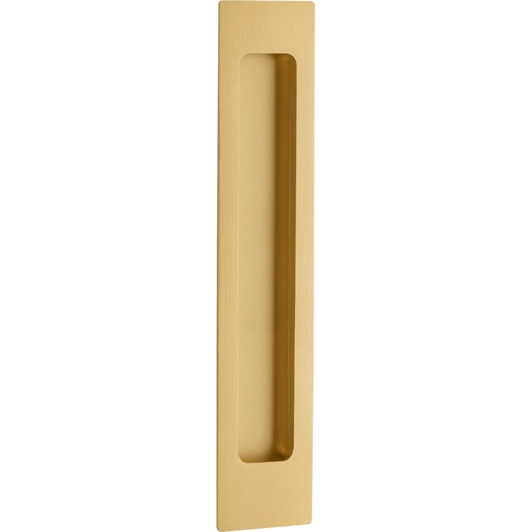 Iver Flush Pull Rectangular Brushed Gold PVD H225xW45xP2.5mm