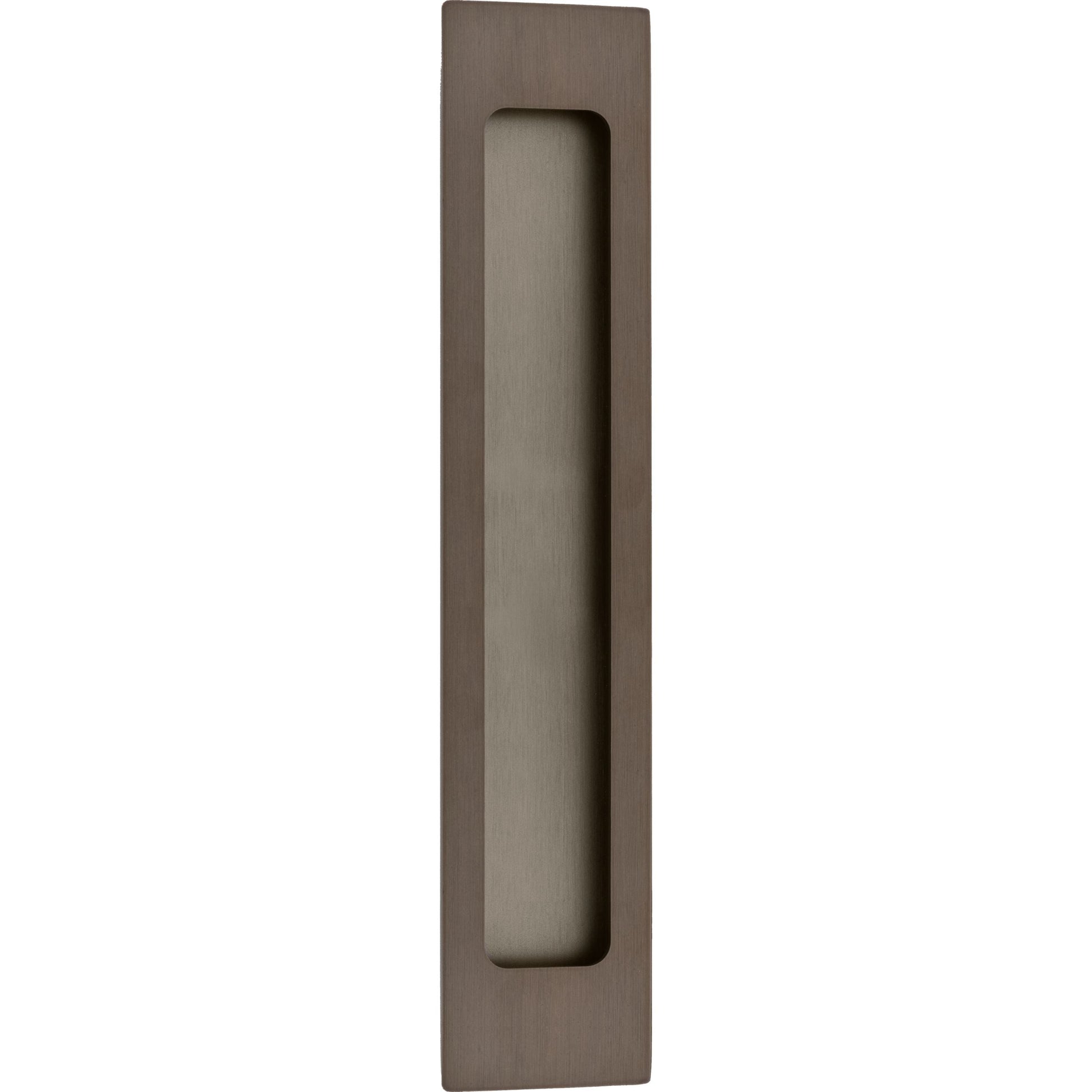 Iver Flush Pull Rectangular Signature Brass H225xW45xP2.5mm