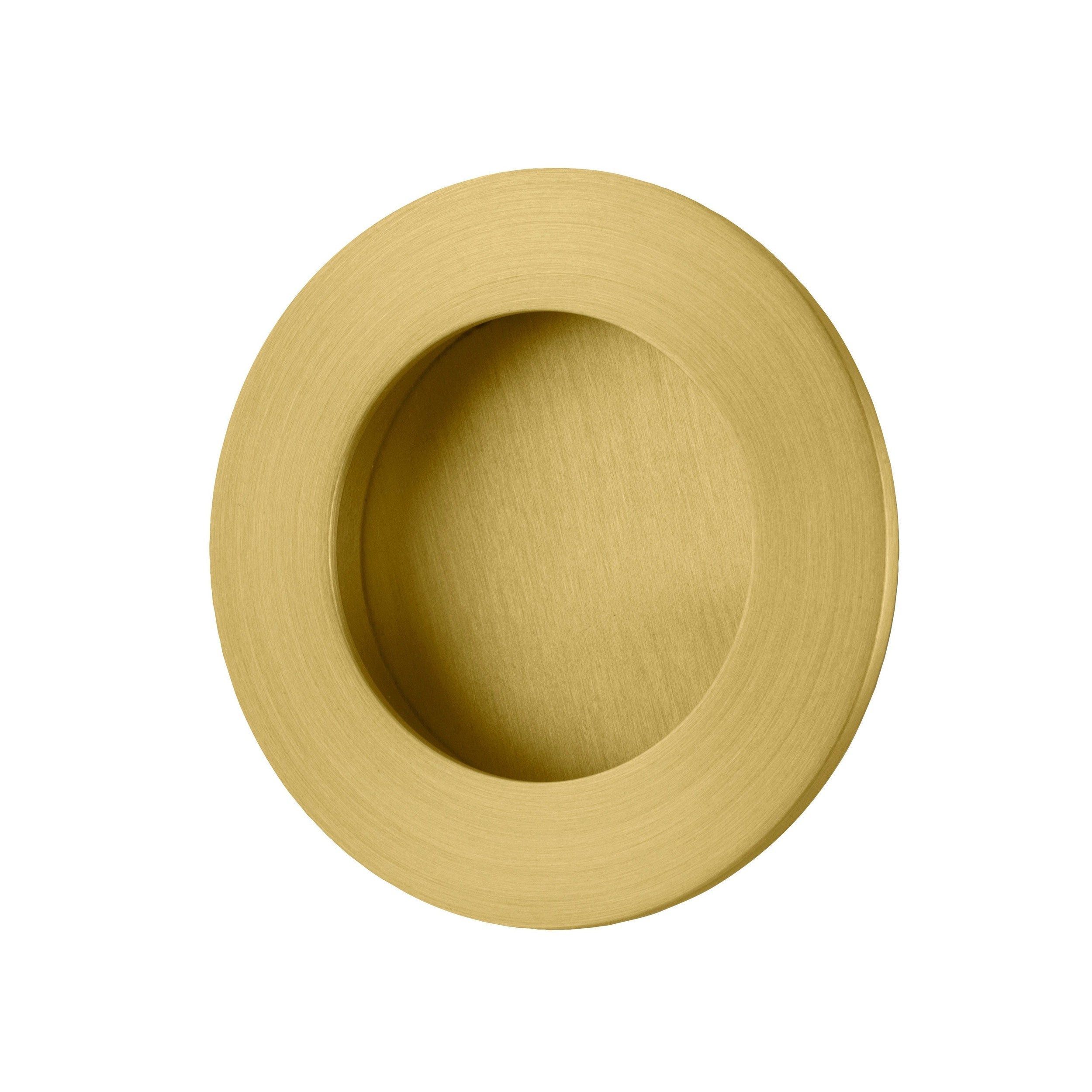 Iver Flush Pull Round Brushed Gold PVD D64xP2.5mm