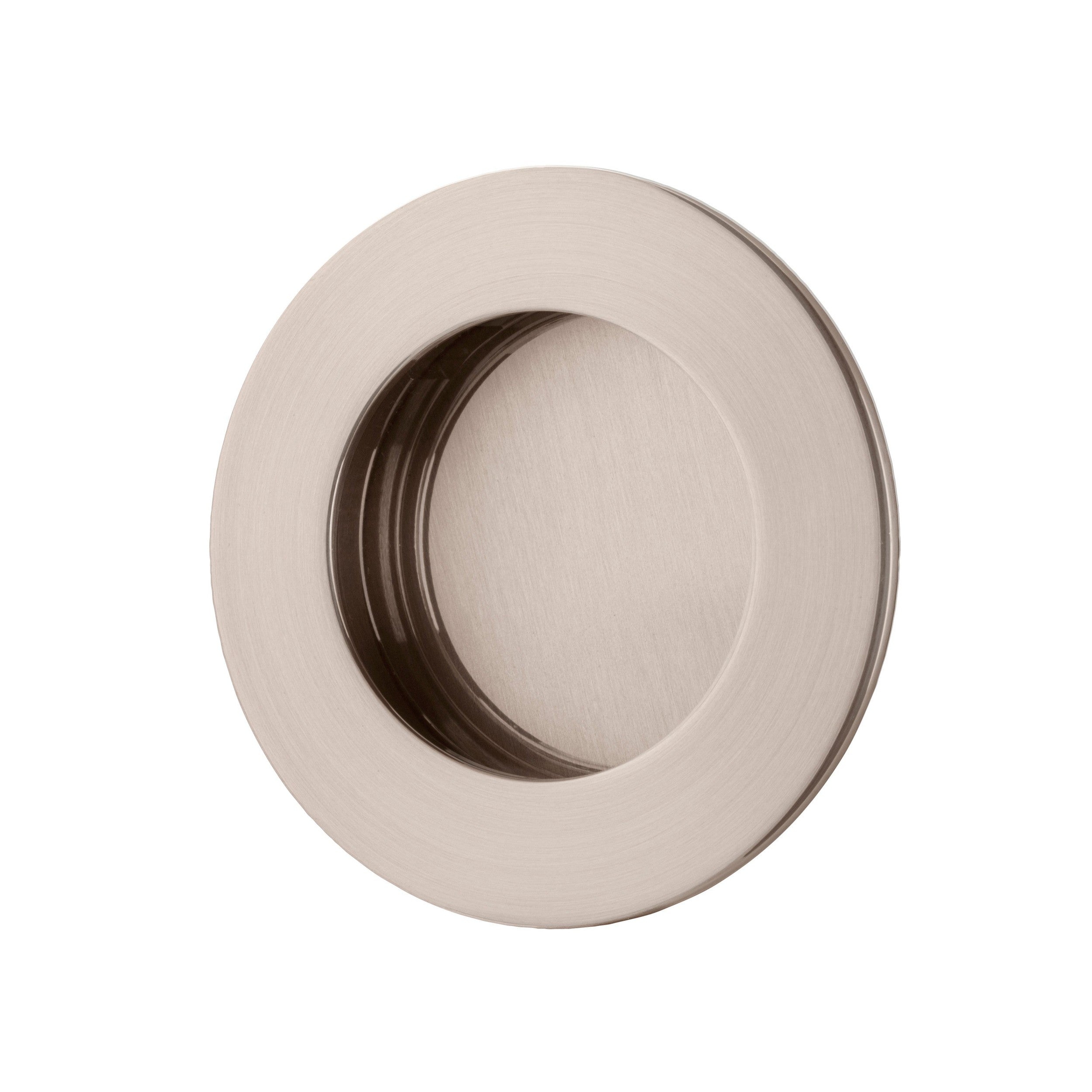 Iver Flush Pull Round Satin Nickel D64xP2.5mm