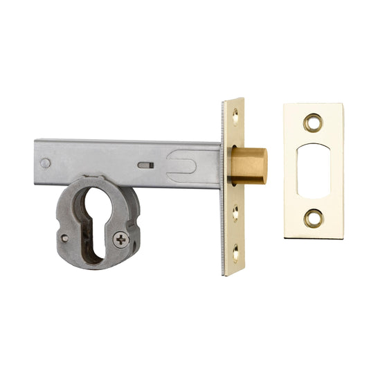 Iver Mortice Deadbolt Euro Polished Brass Backset 60mm