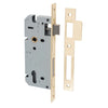 Iver Mortice Lock Euro Polished Brass CTC85mm Backset 45mm