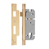 Iver Mortice Lock Euro Rebated Brushed Brass CTC85mm Backset 45mm