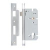 Iver Mortice Lock Euro Rebated Brushed Chrome CTC85mm Backset 60mm