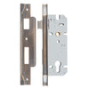 Iver Mortice Lock Euro Rebated Signature Brass CTC85mm Backset 45mm