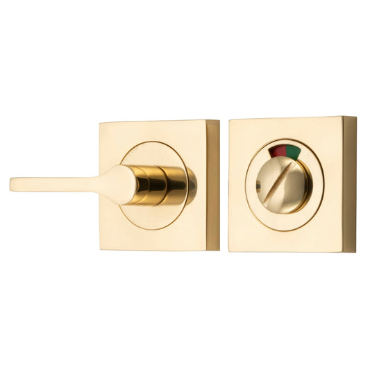 Iver Privacy Turn Accessibility With Indicator Square Polished Brass