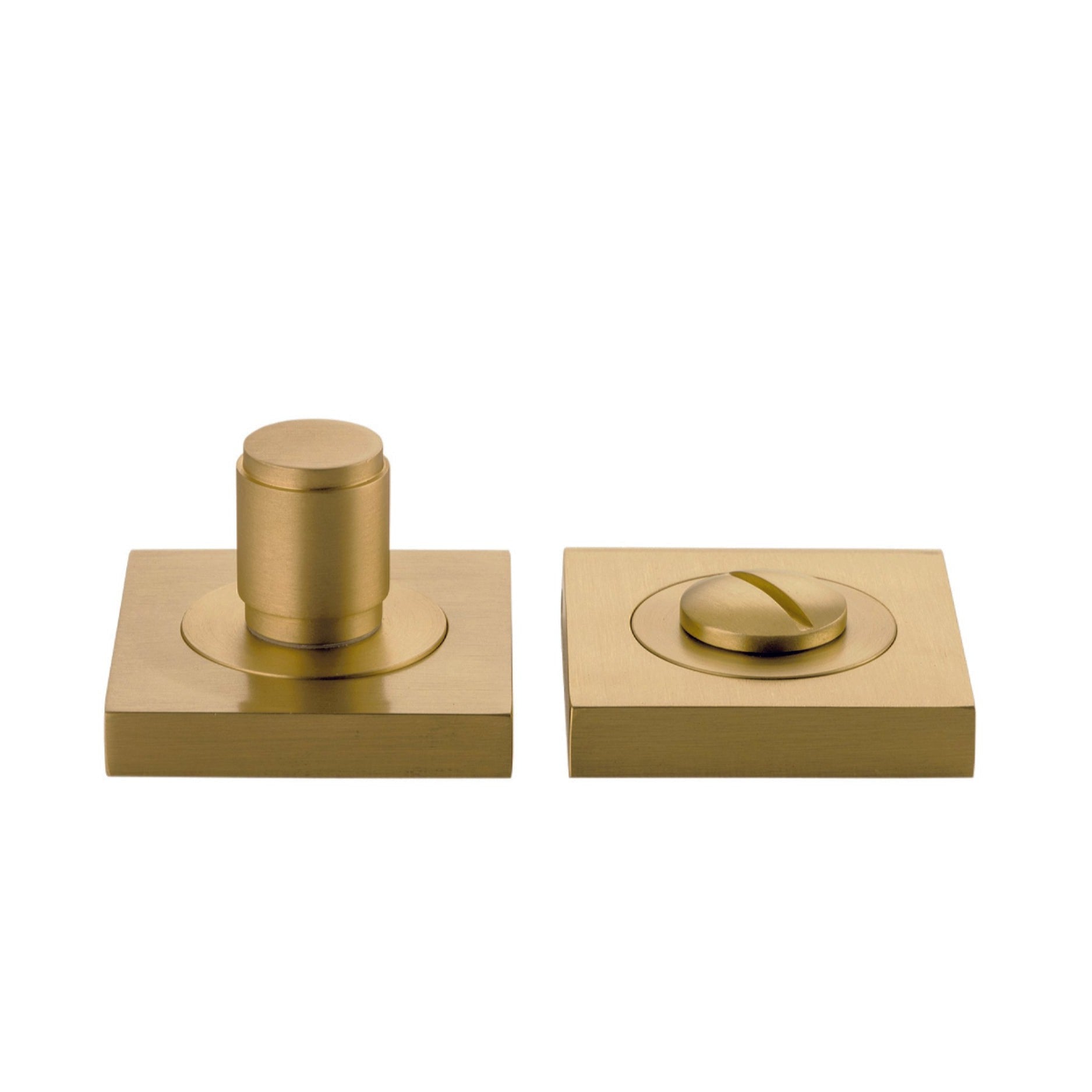 Iver Privacy Turn Berlin Concealed Fix Square Brushed Brass