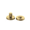 Iver Privacy Turn Brunswick Concealed Fix Round Knurled Brushed Gold PVD