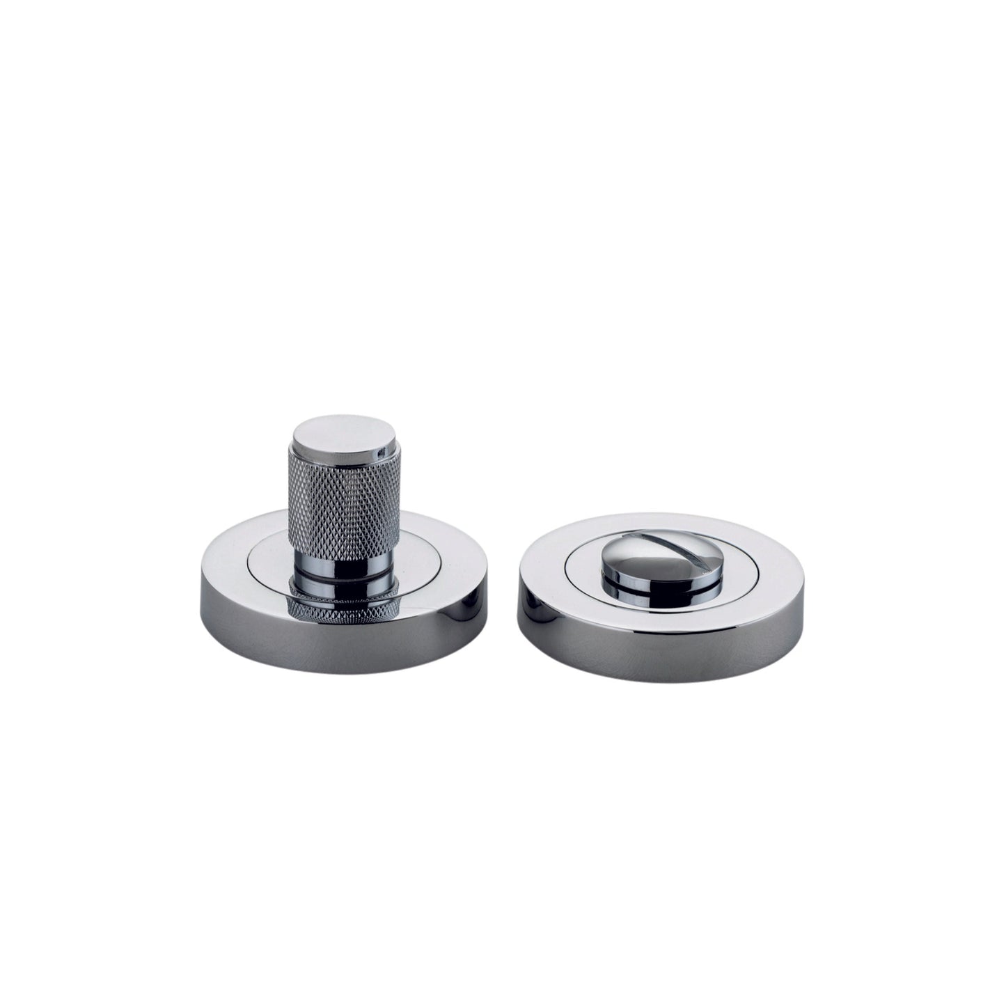 Iver Privacy Turn Brunswick Concealed Fix Round Knurled Polished Chrome