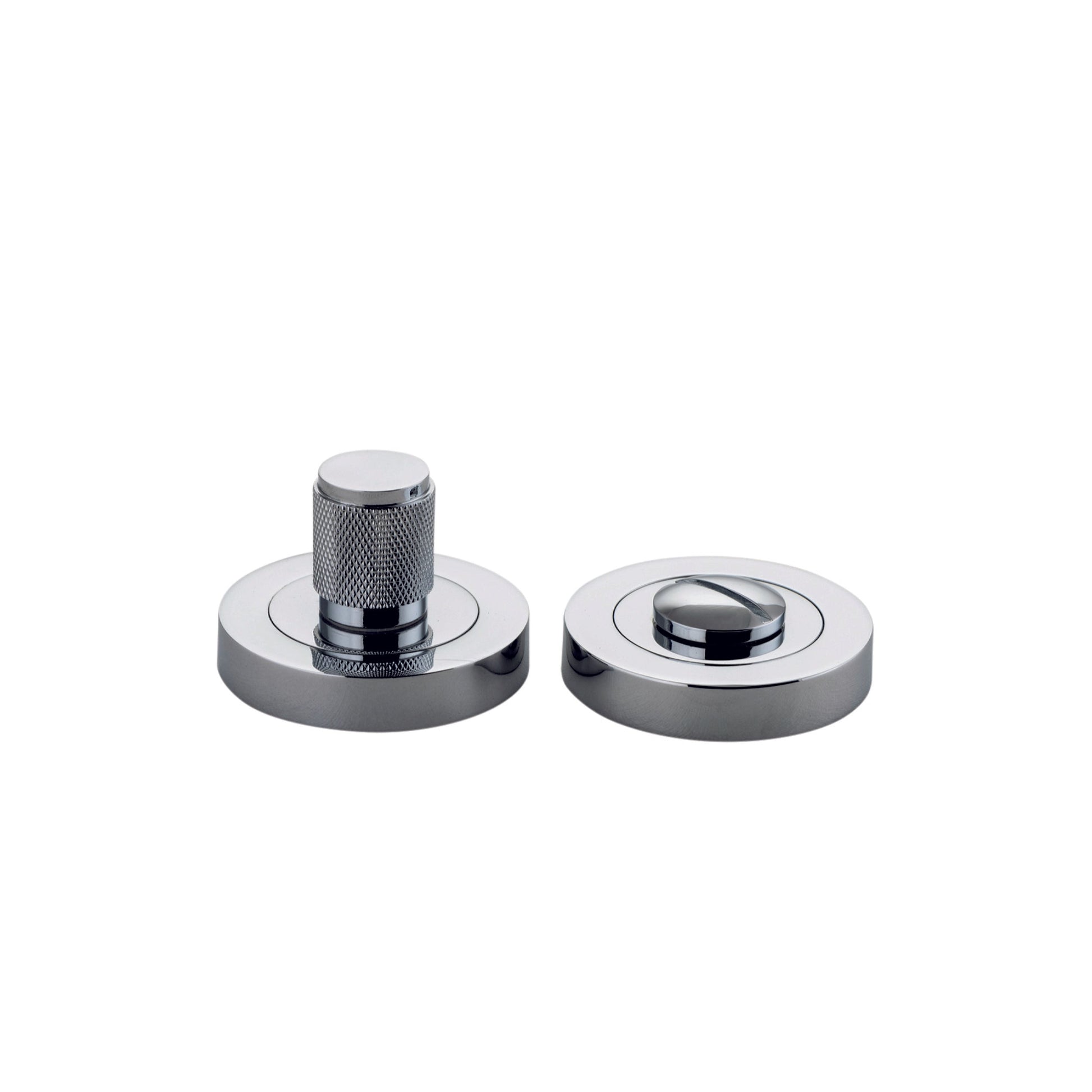 Iver Privacy Turn Brunswick Concealed Fix Round Knurled Polished Chrome