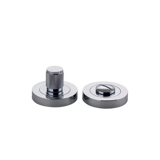 Iver Privacy Turn Brunswick Concealed Fix Round Knurled Polished Chrome