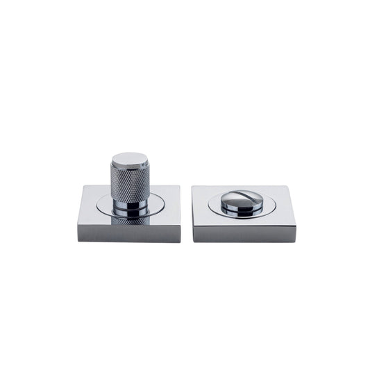 Iver Privacy Turn Brunswick Concealed Fix Square Knurled Polished Chrome