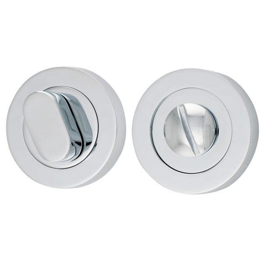 Iver Privacy Turn Oval Concealed Fix Round Polished Chrome