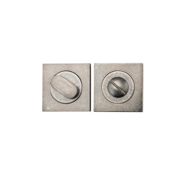 Iver Privacy Turn Oval Concealed Fix Square Distressed Nickel