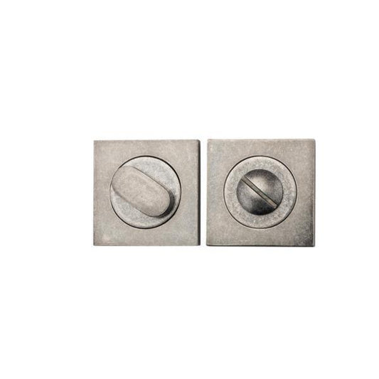 Iver Privacy Turn Oval Concealed Fix Square Distressed Nickel