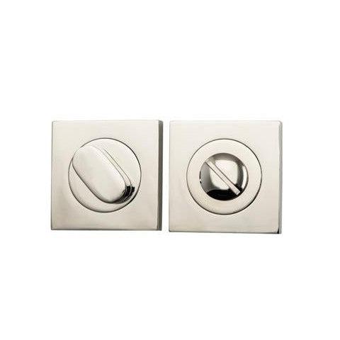 Iver Privacy Turn Oval Concealed Fix Square Polished Nickel